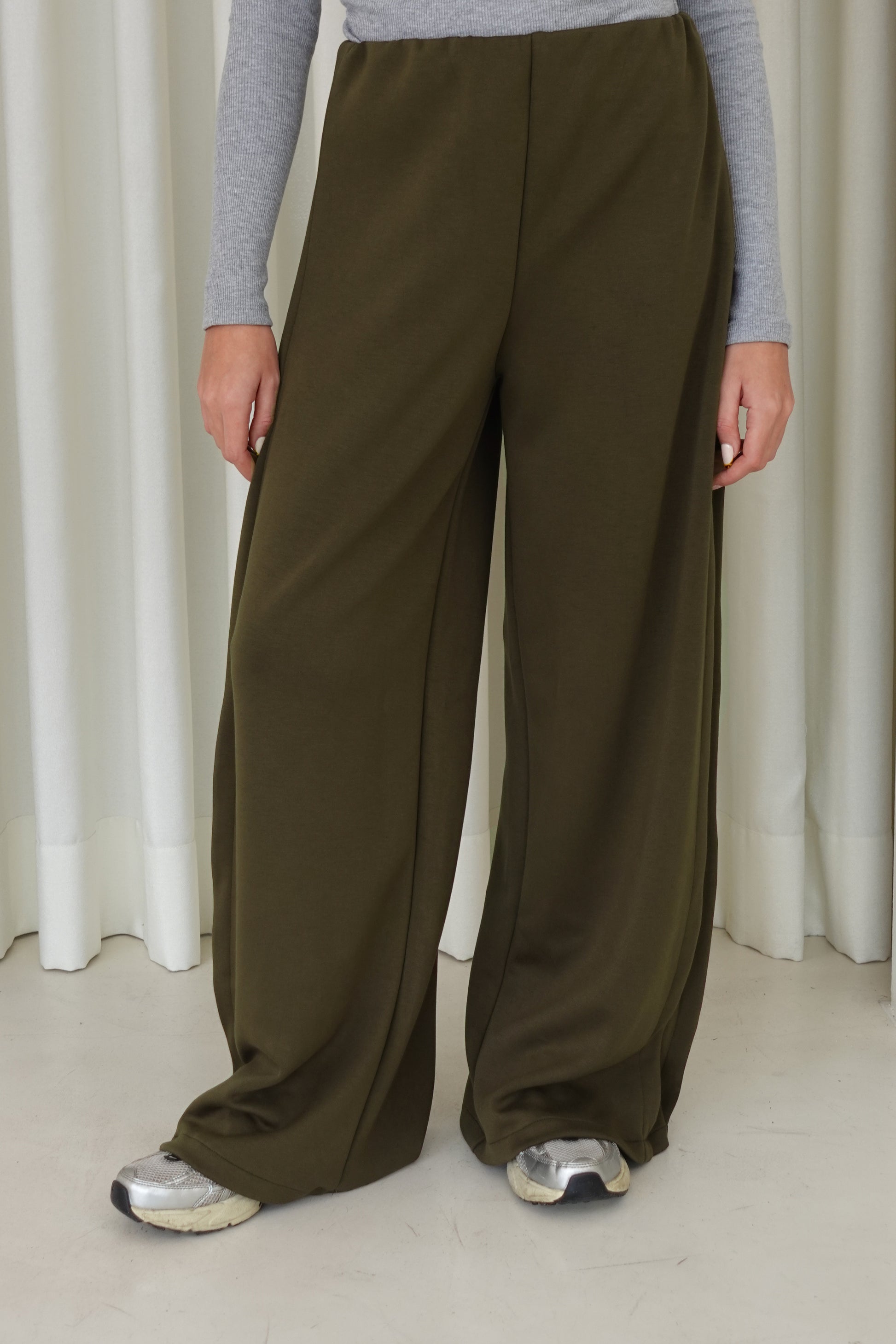 Pantalón wide leg soft - Verde