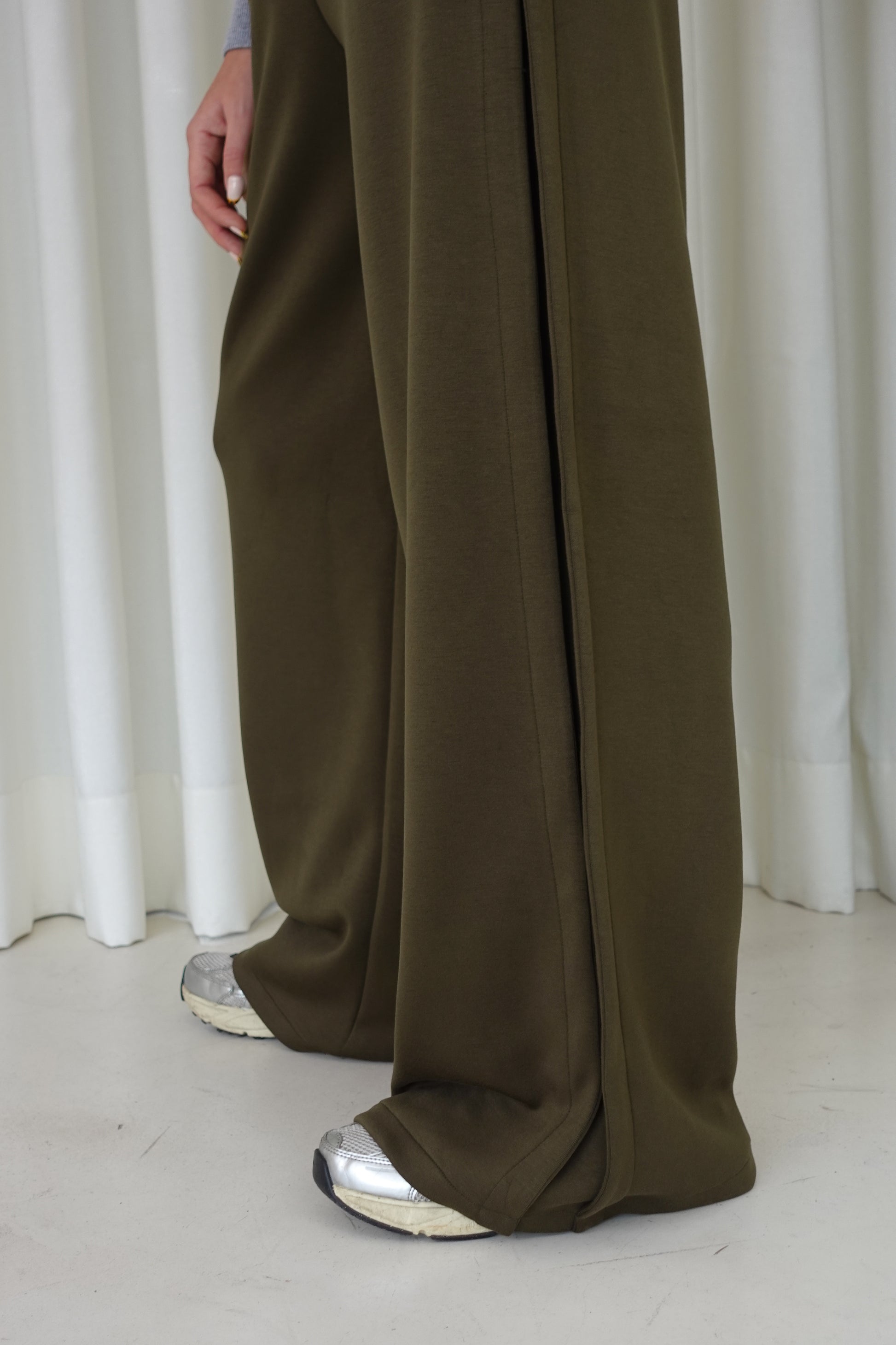 Pantalón wide leg soft - Verde