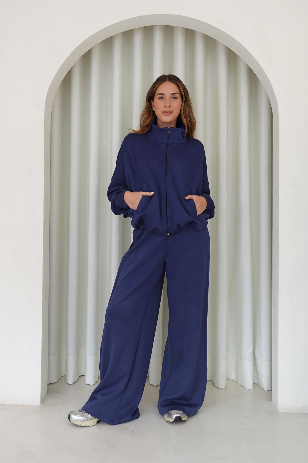 Chaqueta bomber soft - Azul