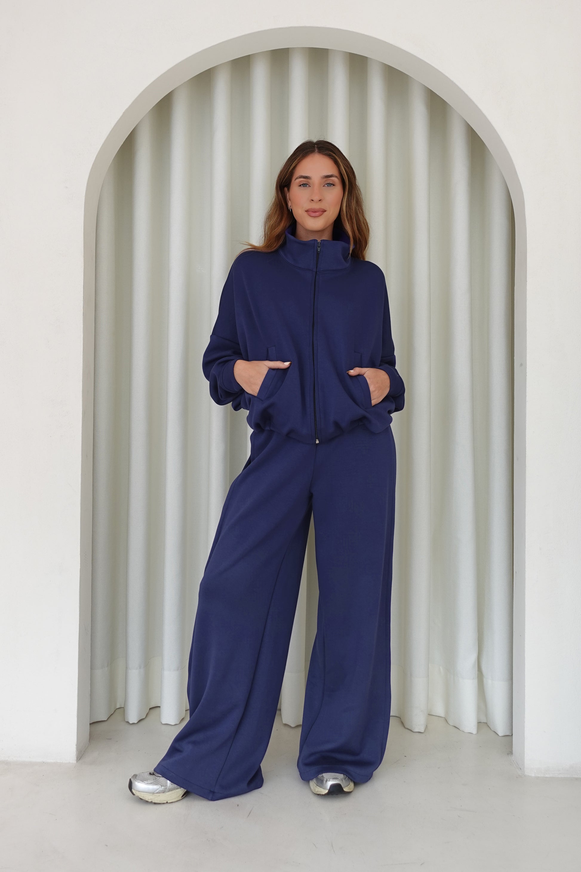 Chaqueta bomber soft - Azul