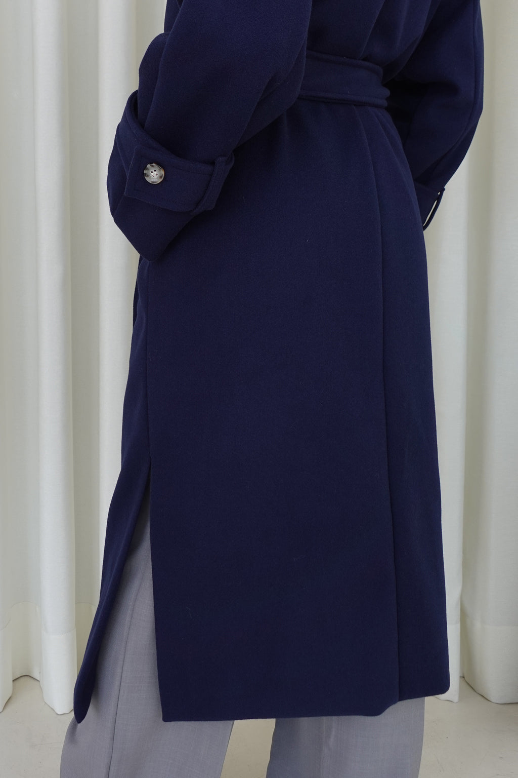 Abrigo largo oversized - Azul