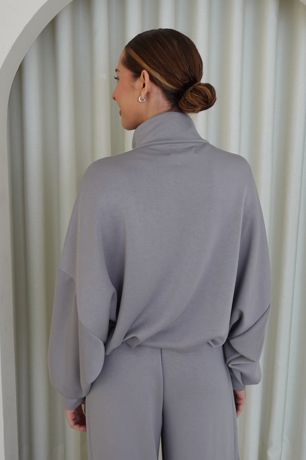 Chaqueta bomber soft - Gris claro