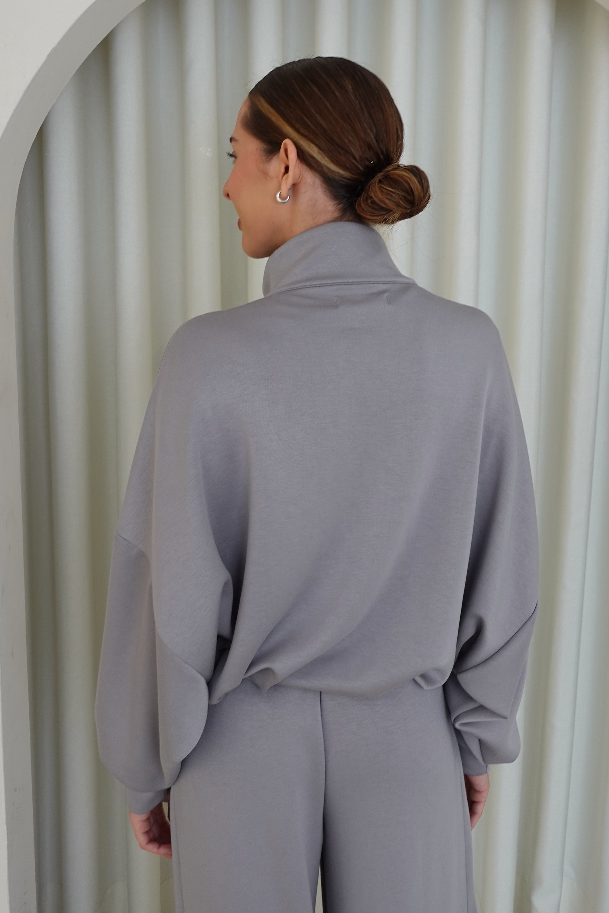 Chaqueta bomber soft - Gris claro