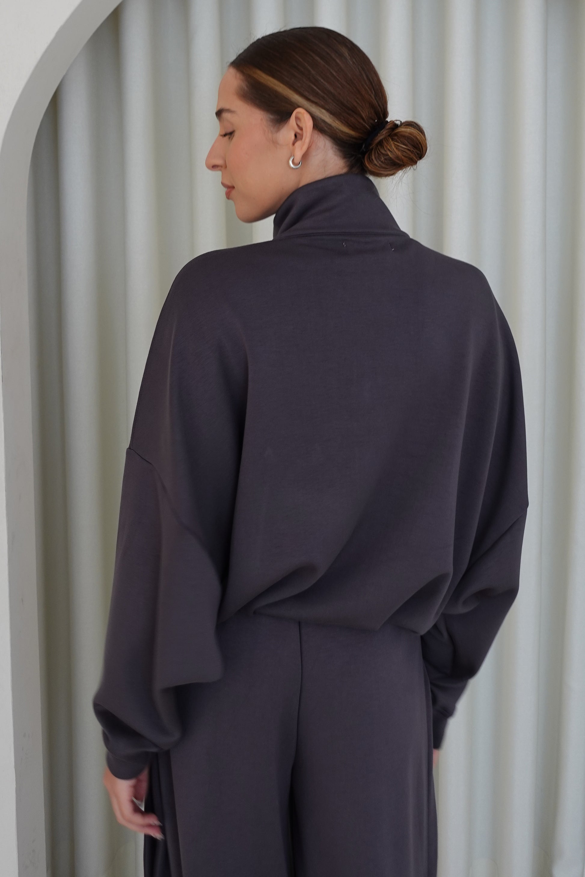 Chaqueta bomber soft - Gris oscuro