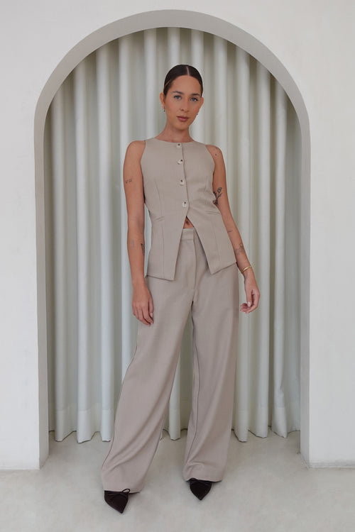 Chaleco sastre - Beige