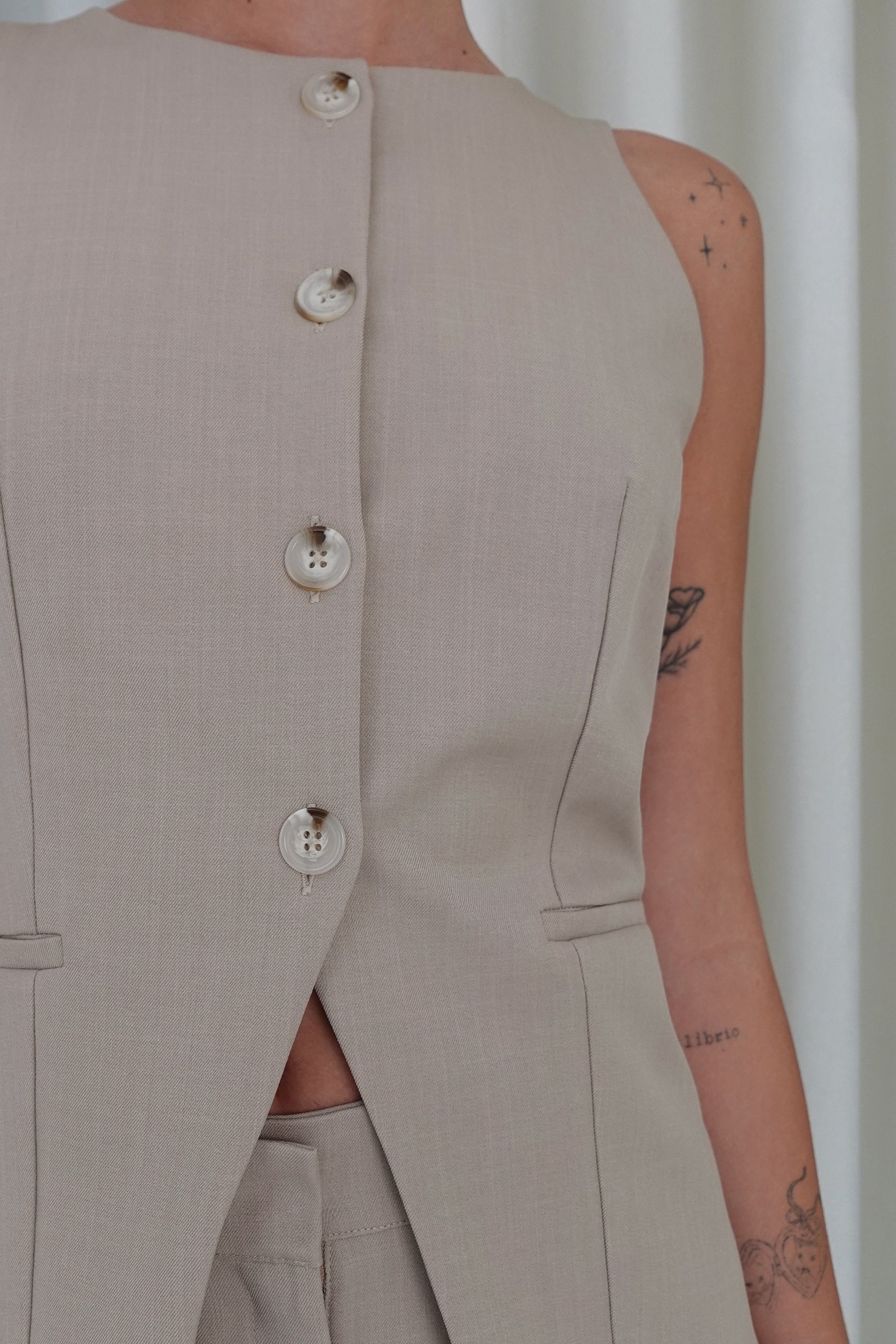 Chaleco sastre - Beige
