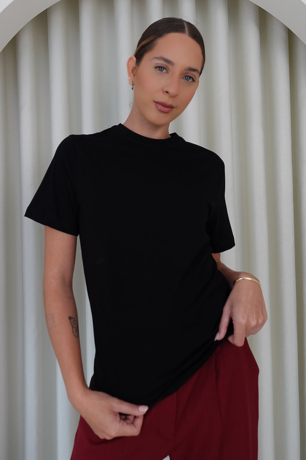 Camiseta regular fit - Negro