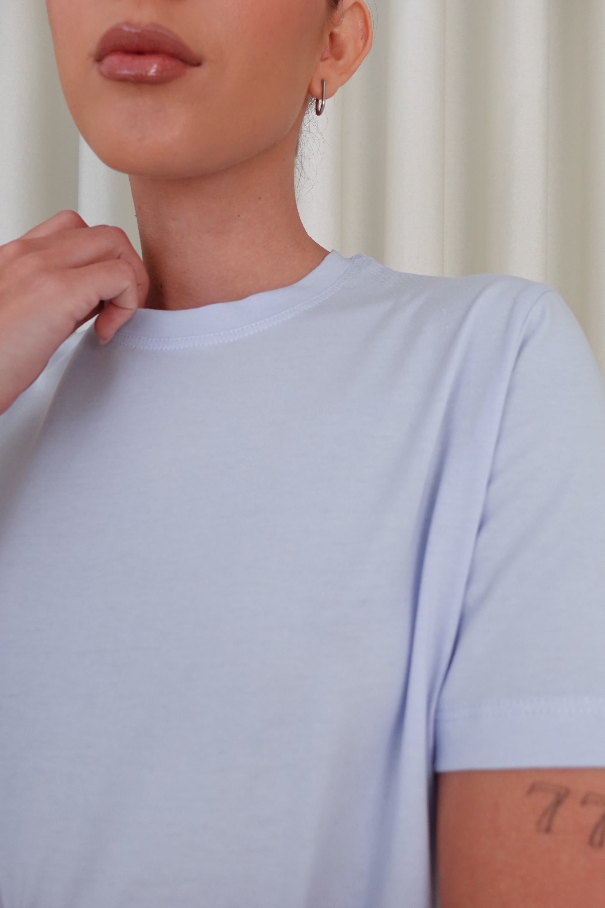 Camiseta regular fit - Celeste