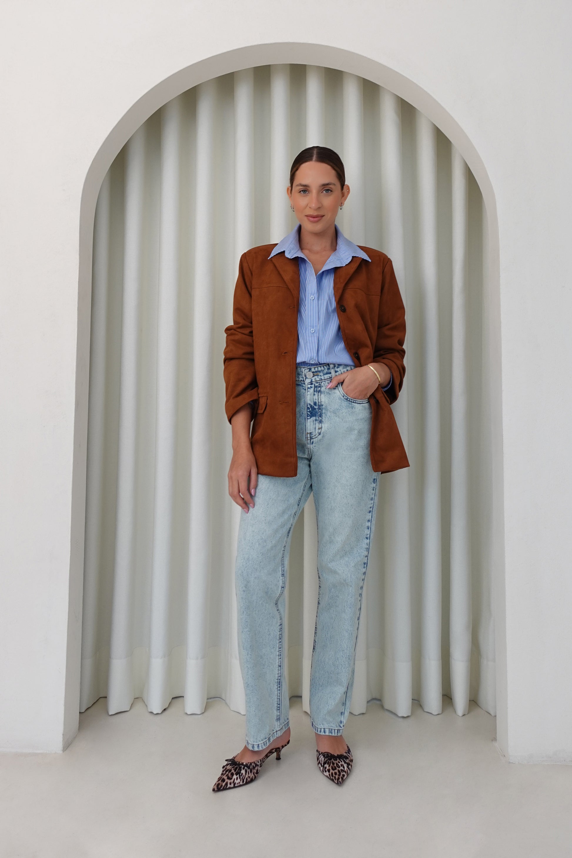 Denim classy recto - Celeste