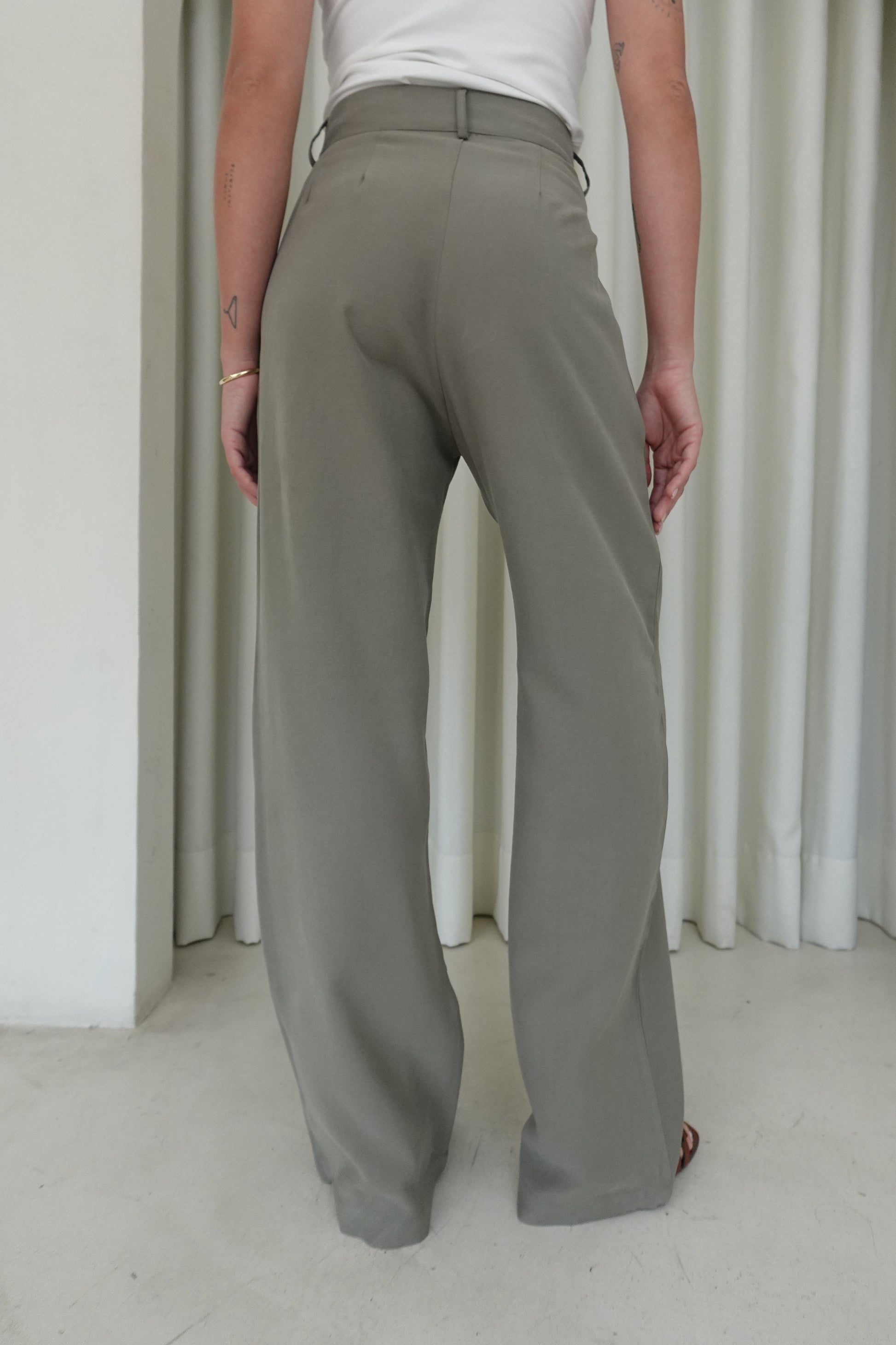 Pantalón recto - Verde