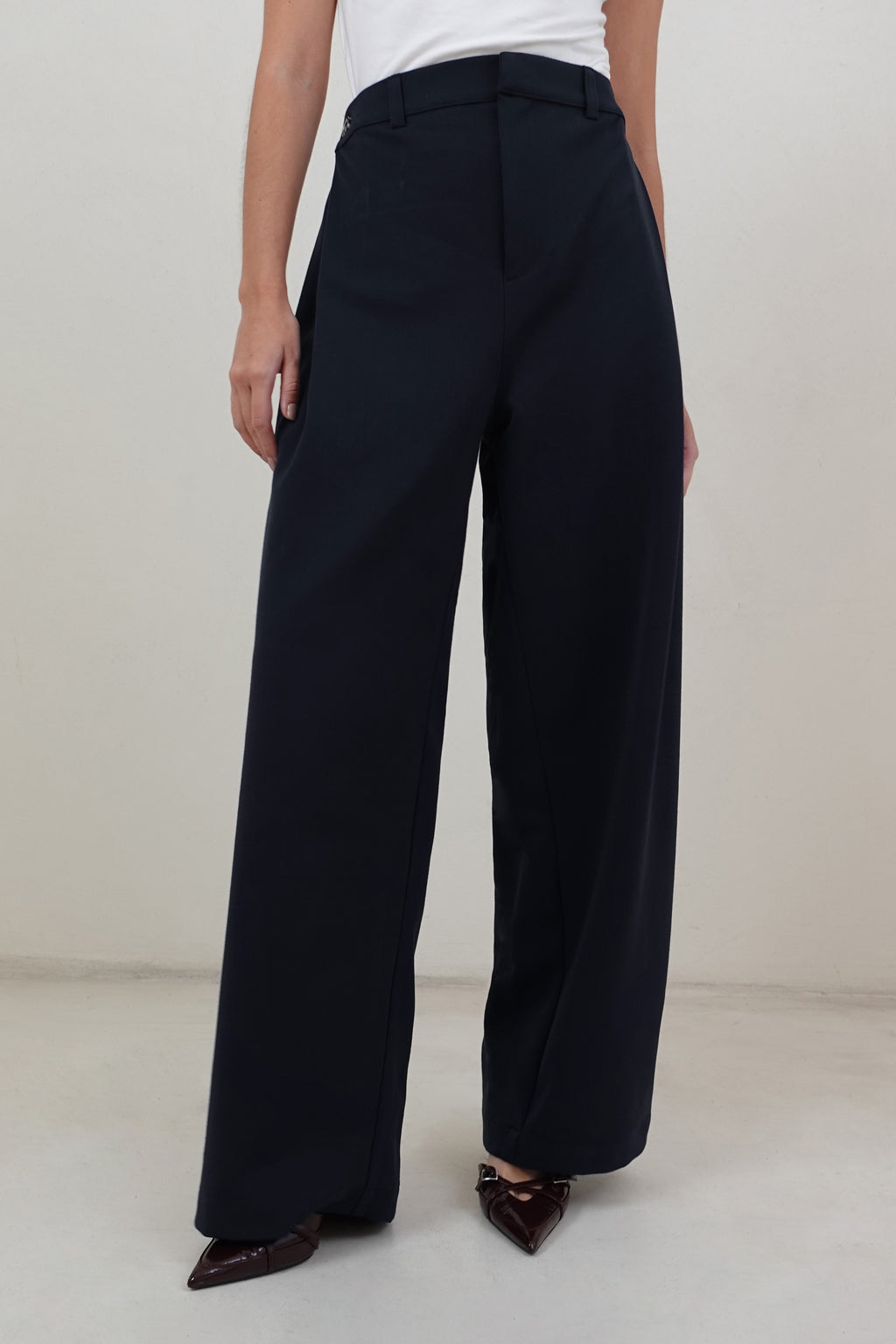 Pantalón sastre regulable - Azul