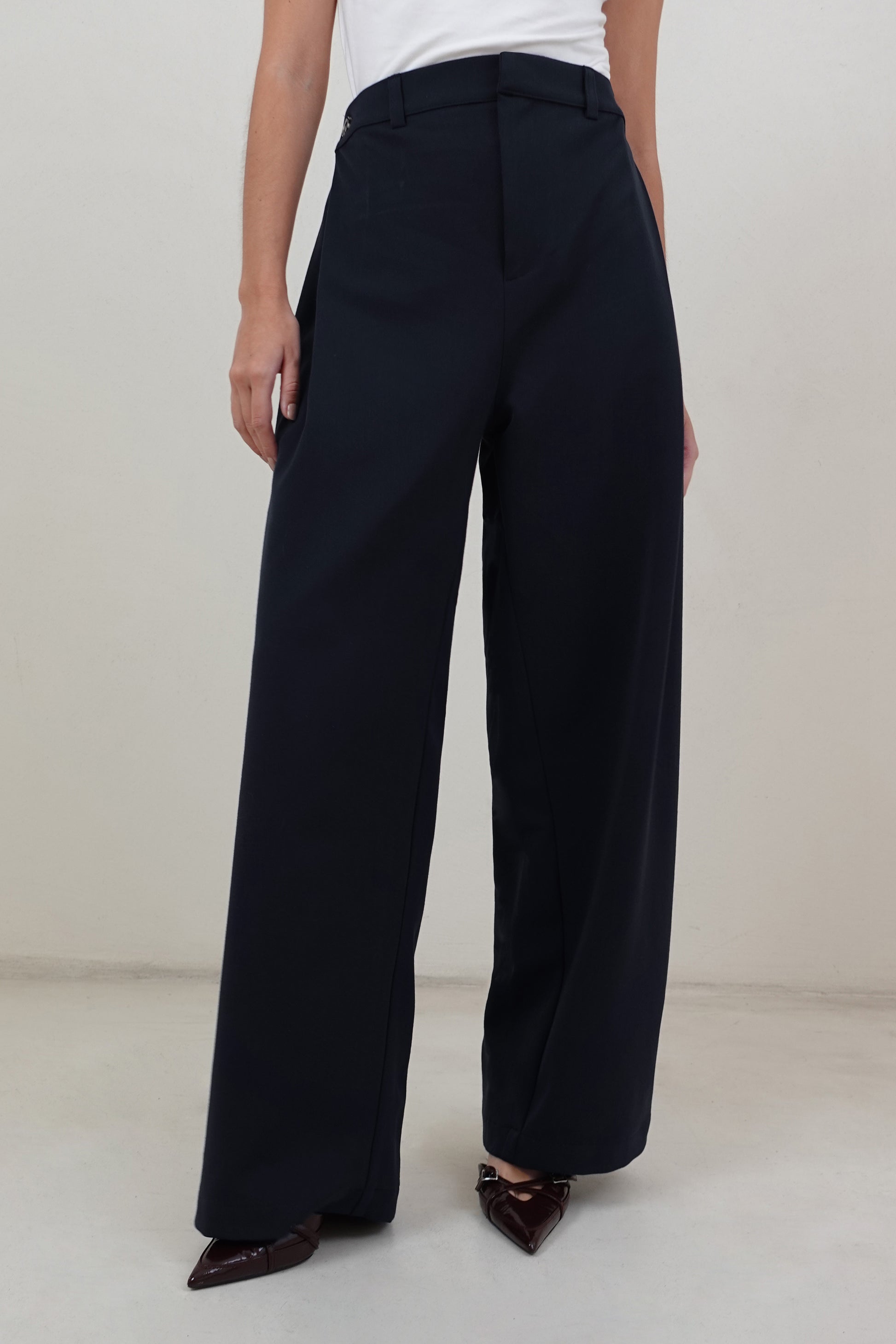 Pantalón sastre regulable - Azul