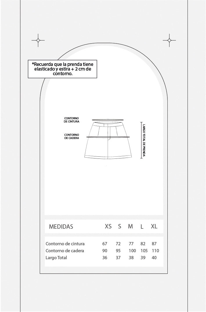 Falda short - Verde