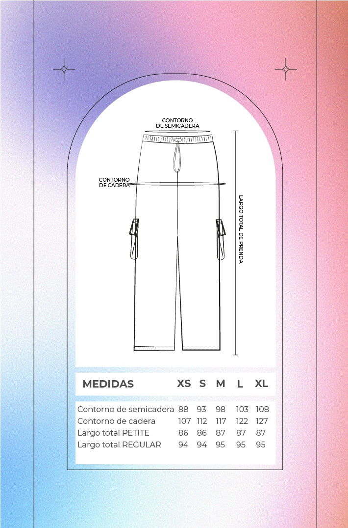 Falda drill larga - Verde
