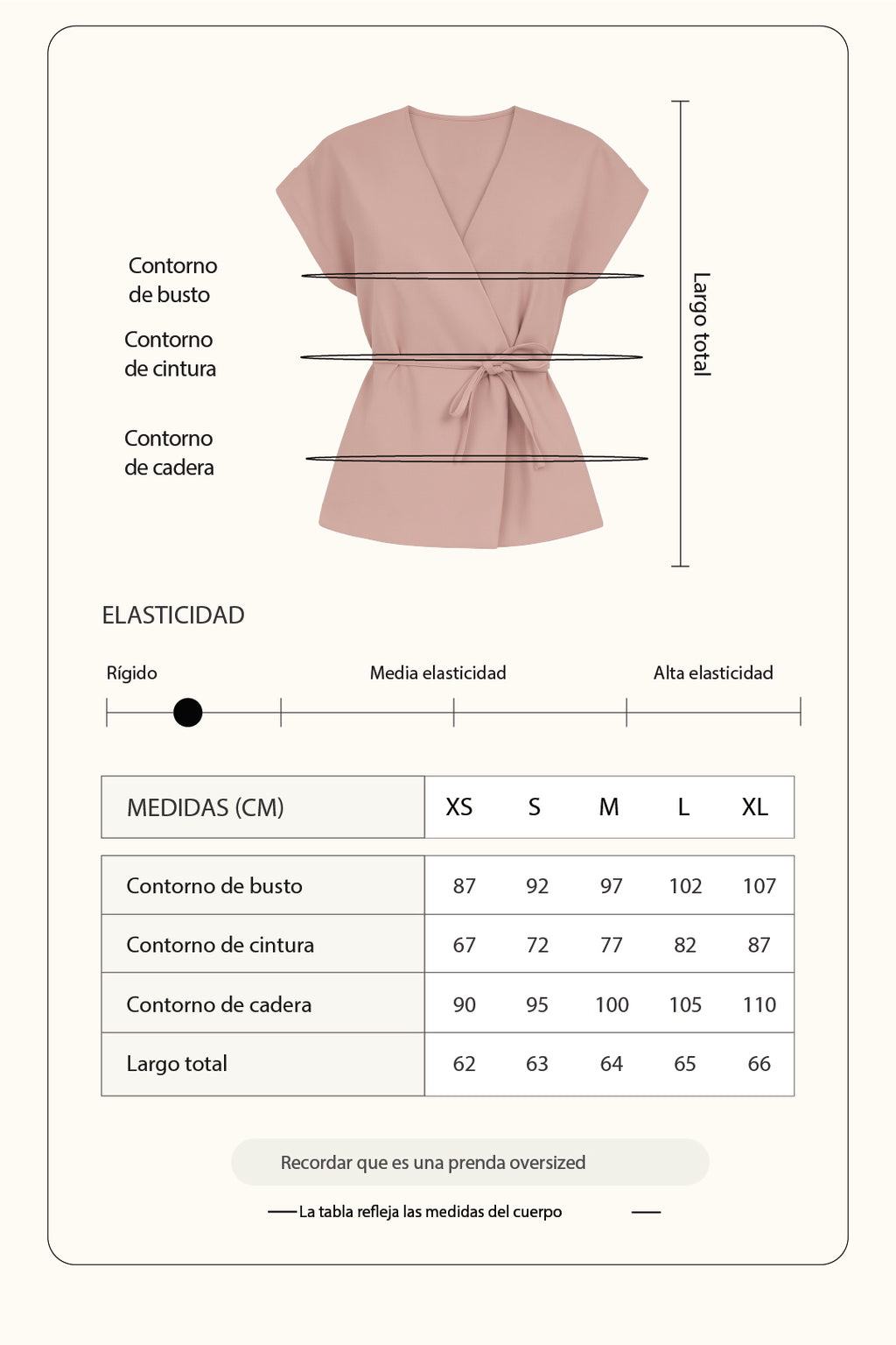 Chaleco manga caída con cinturón - Rosado