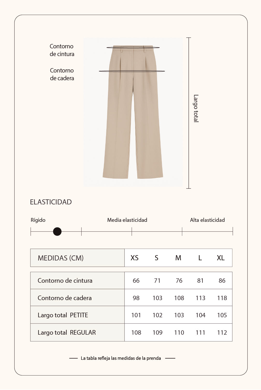 Pantalón sastre recto - Beige