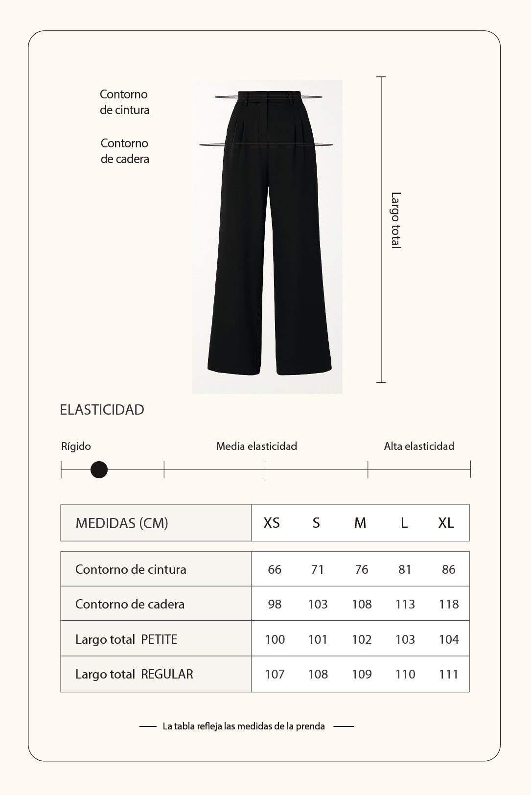 Pantalón recto - Negro