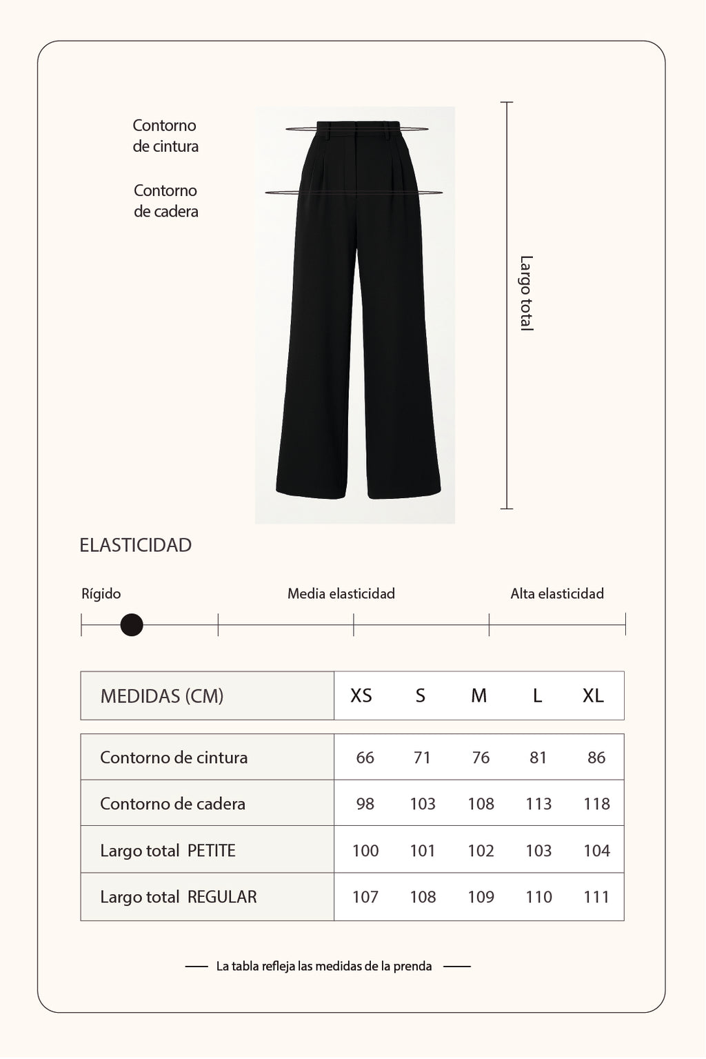 Pantalón recto - Negro