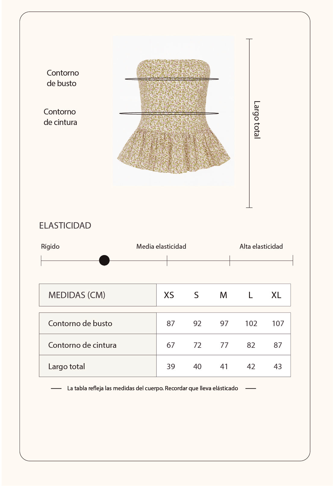 Top peplum - Estampado