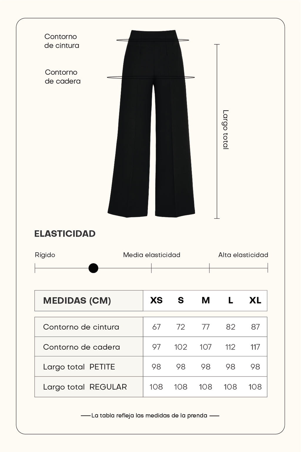 Pantalón sastre con pinzas - Negro