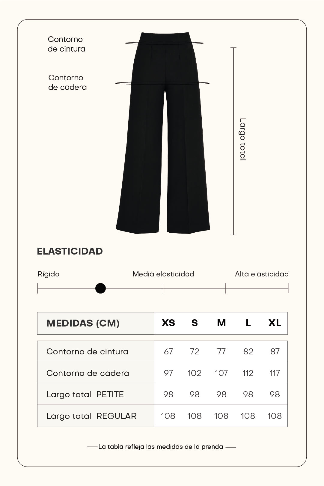 Pantalón sastre con pinzas - Negro