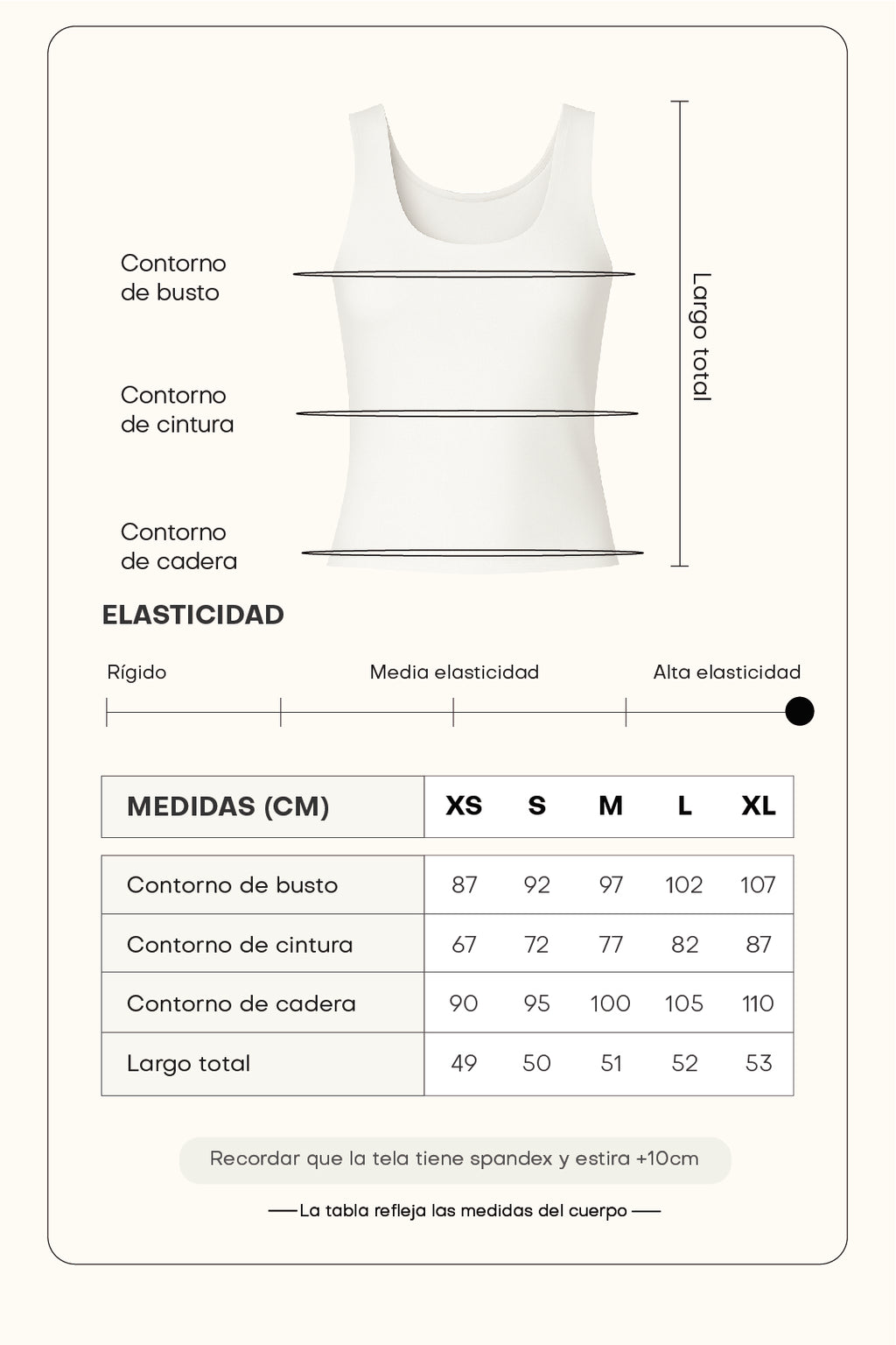 Top moldeador - Blanco
