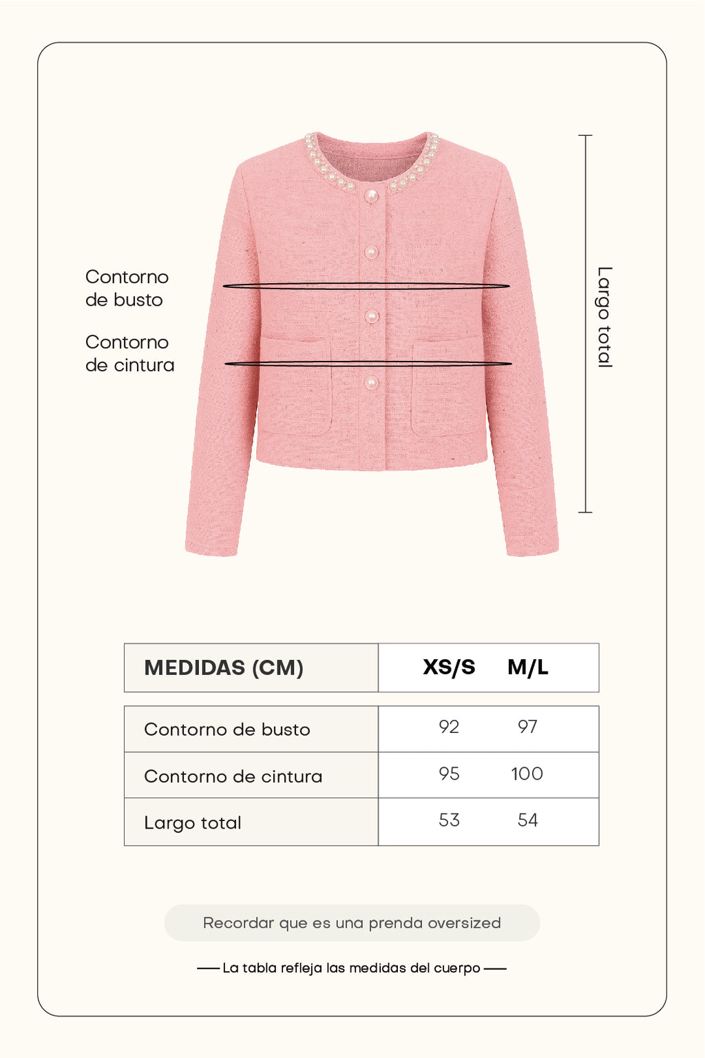 Blazer corto tweed - Rosa