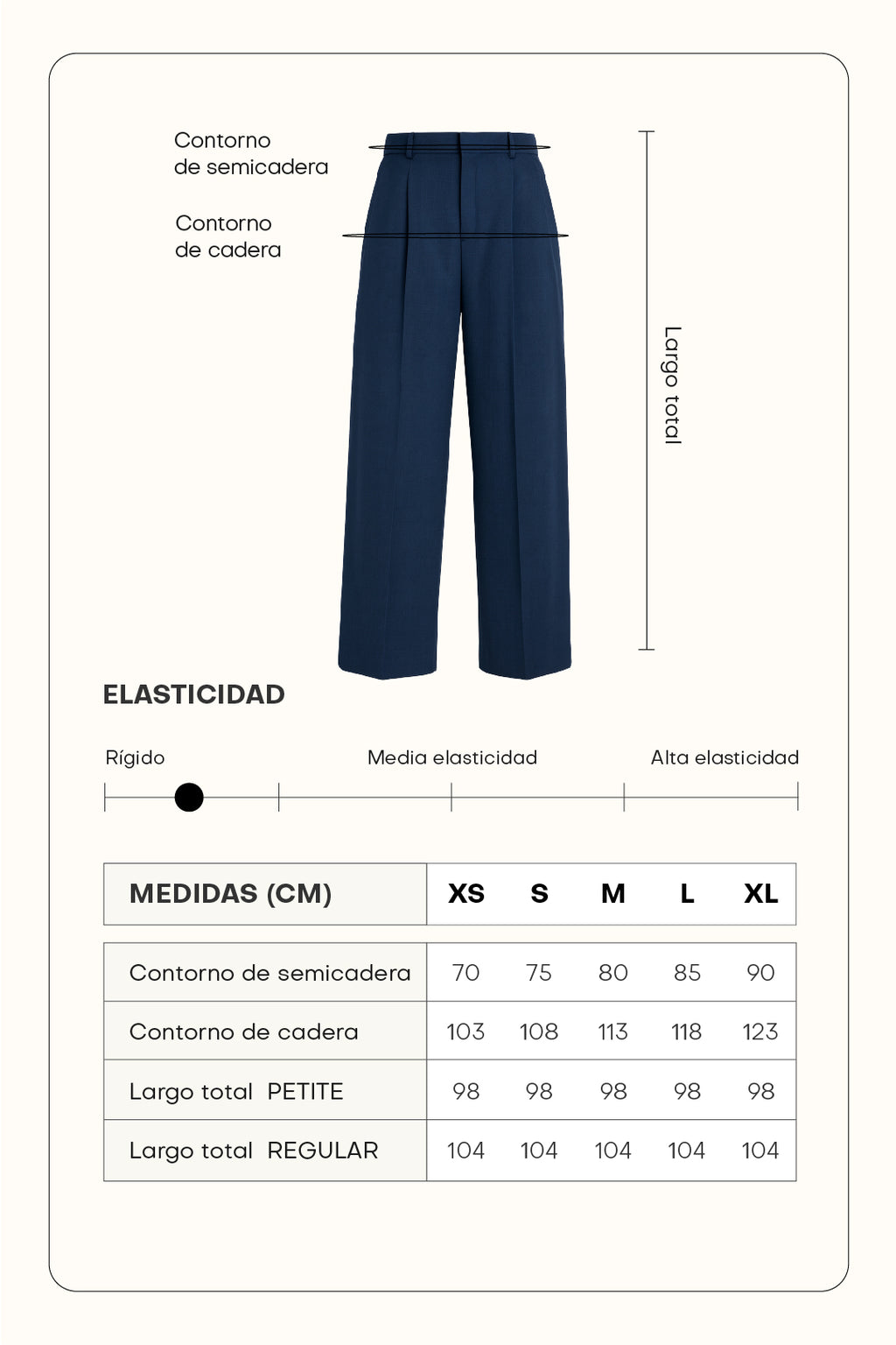 Pantalón sastre con cruce - Azul