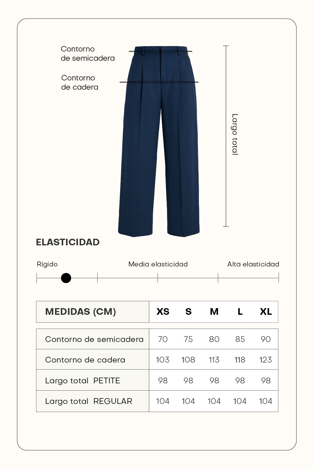 Pantalón sastre con cruce - Azul
