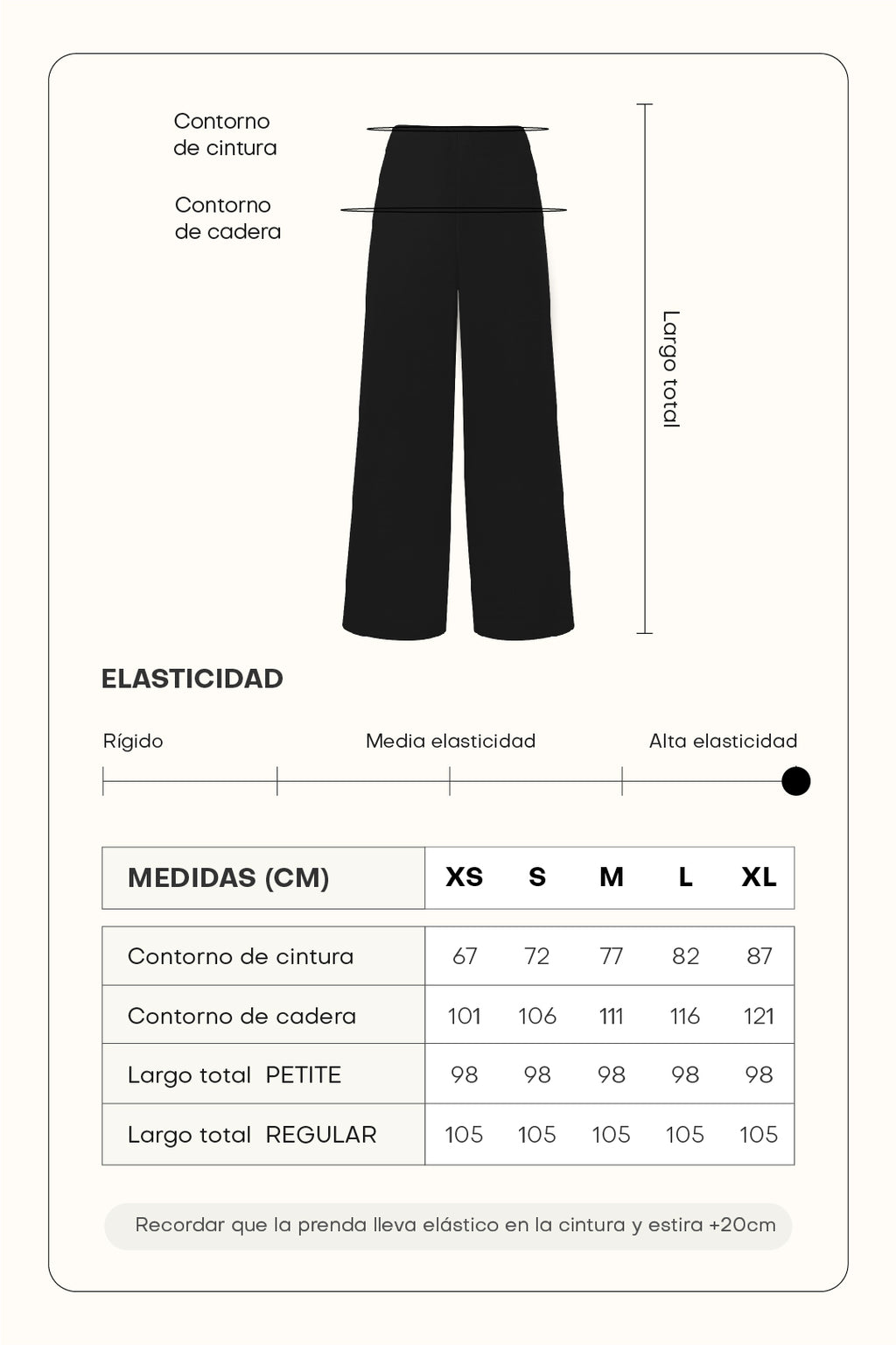 Pantalón wide leg soft - Gris oscuro