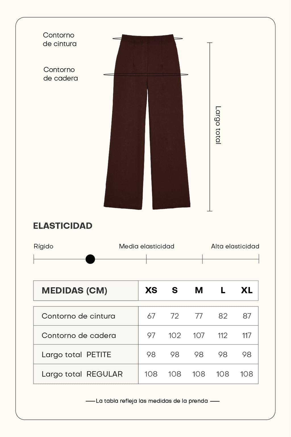 Pantalón sastre con pinzas - Marrón