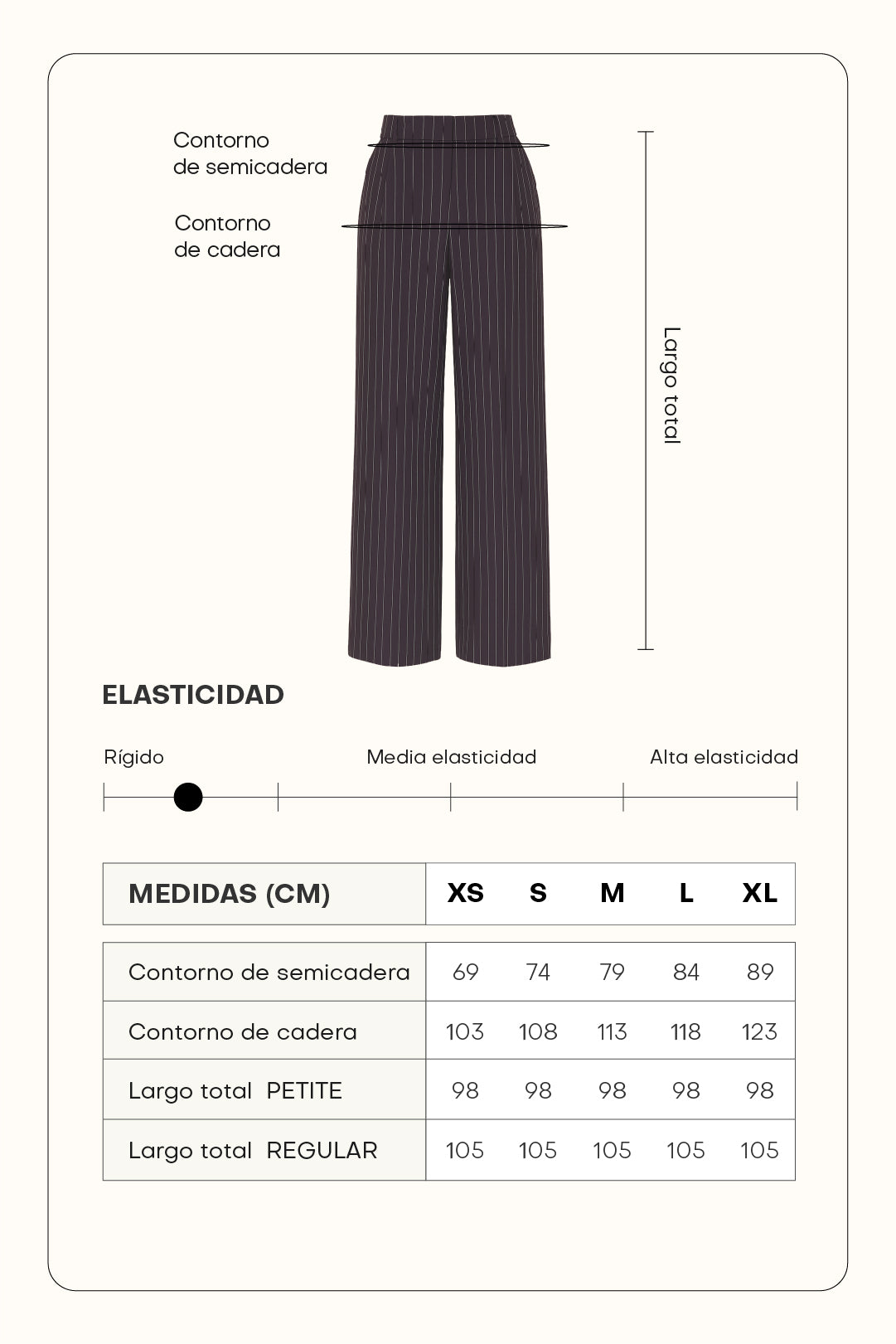 Pantalón sastre rayas con cruce - Gris