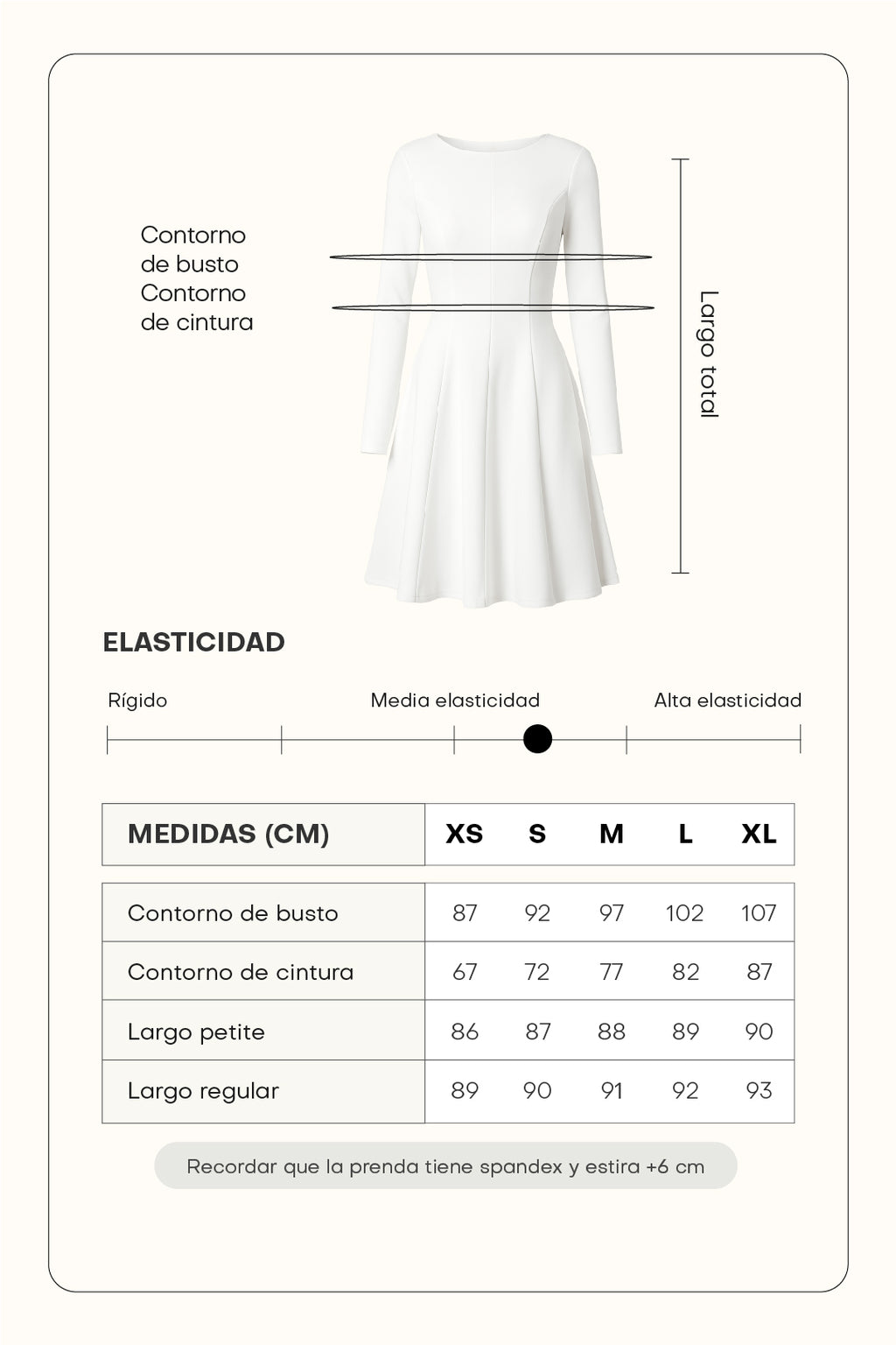 Vestido corto con mangas - Perla