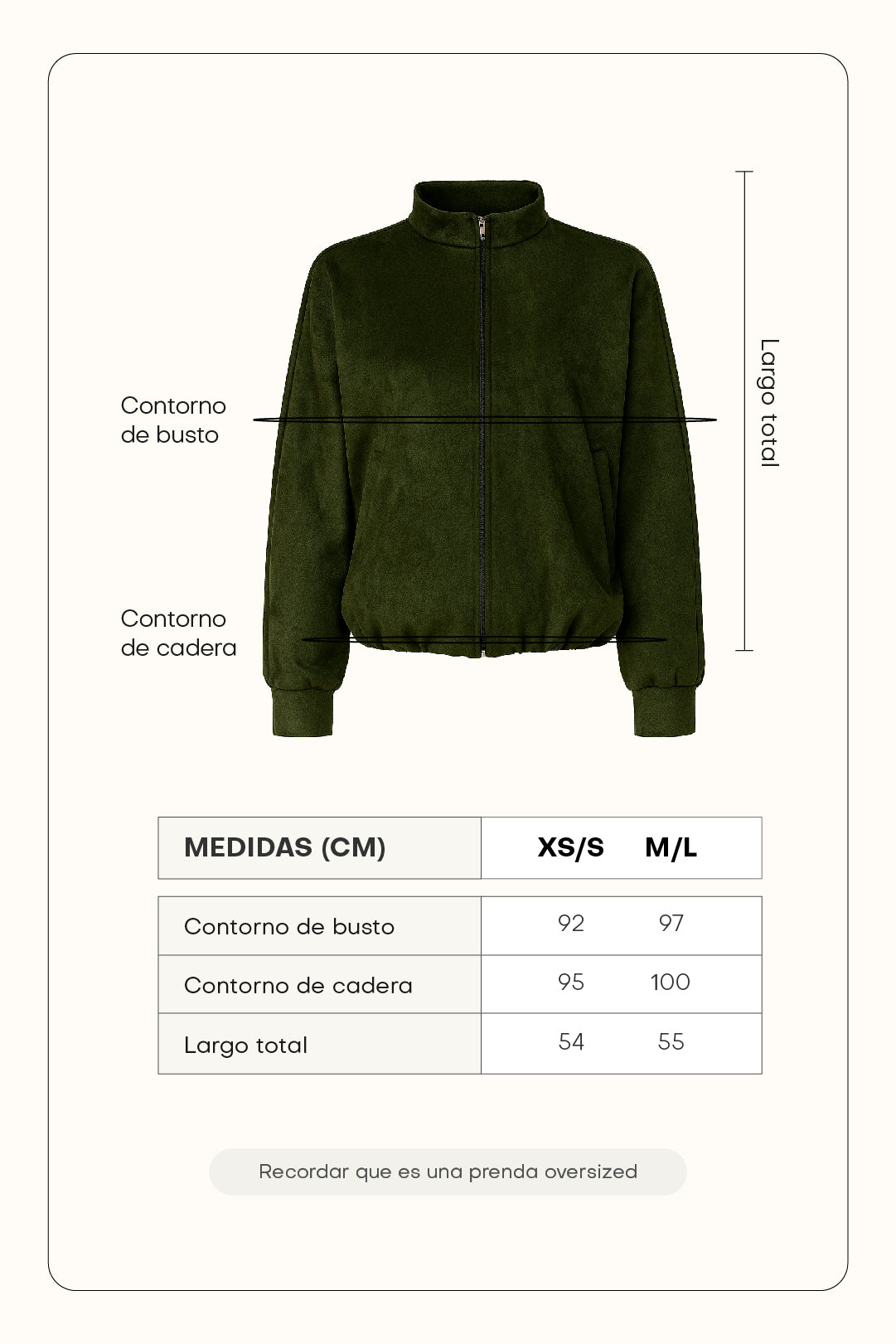 Chaqueta bomber suede - Verde