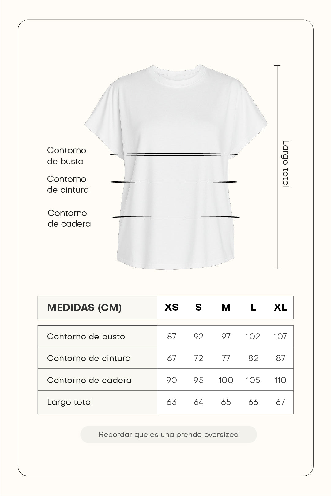 Camiseta manga caída - Blanco