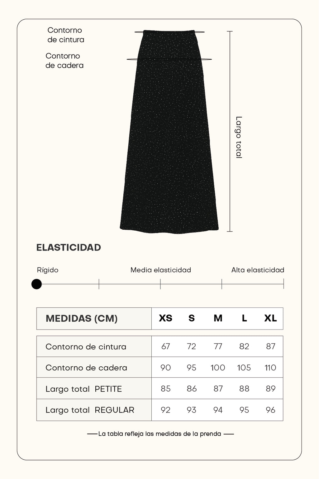 Falda midi polka dots - Estampado