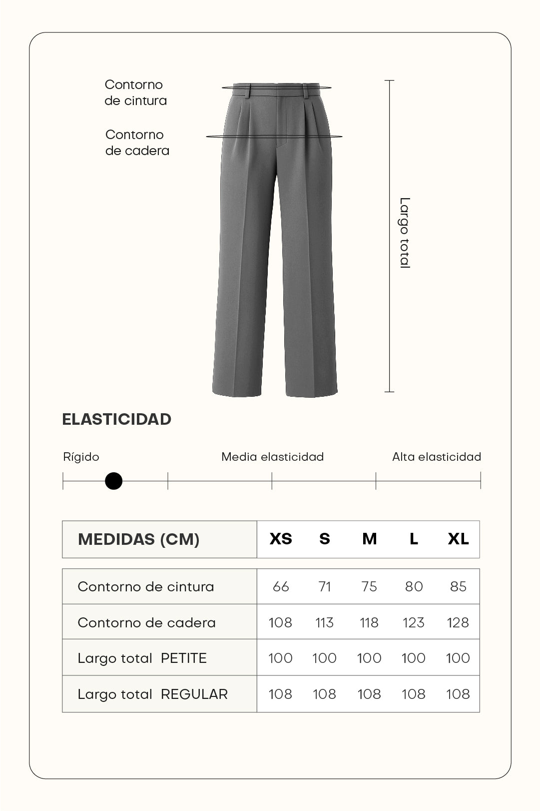 Pantalón sastre recto - Gris