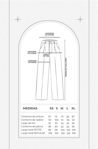 Pantalón sastre recto rayas - Azul (PRE ORDEN)