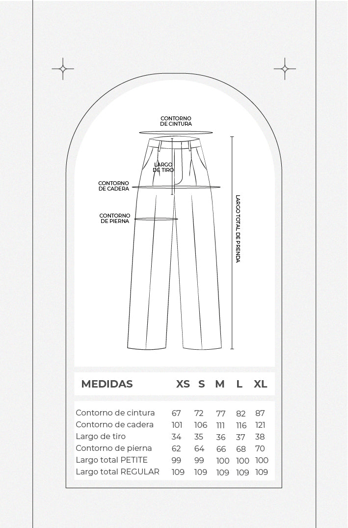 Pantalón lino wide leg - Avena