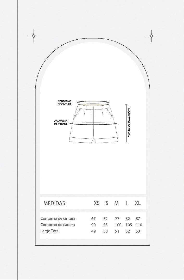 Short sastre de lino - Celeste