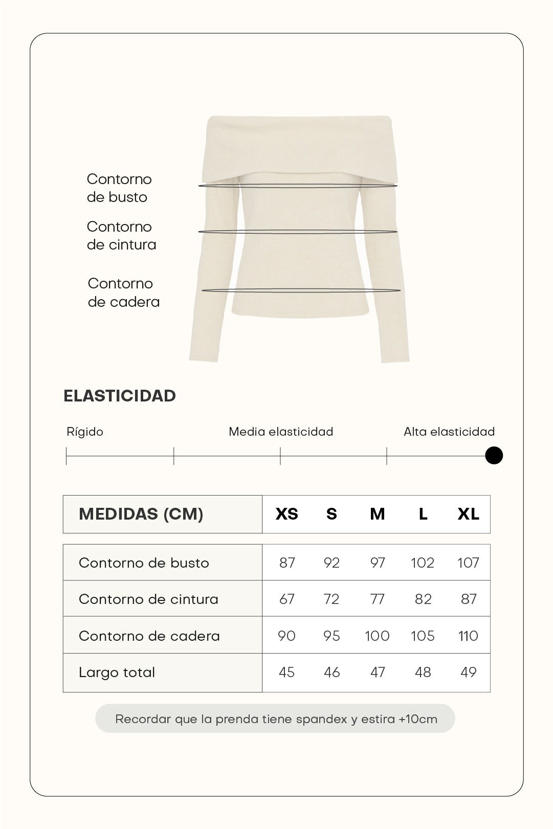 Suéter off shoulder manga larga - Avena