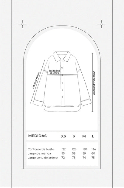 Sobrecamisa Denim - Celeste