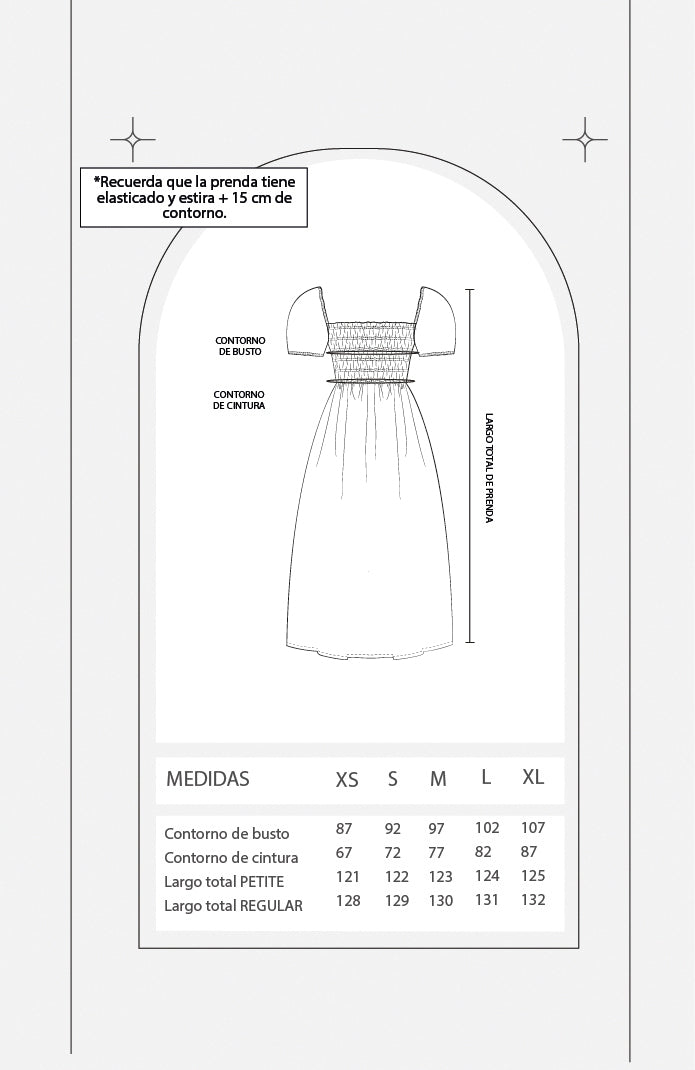 Vestido midi manga globo - Celeste