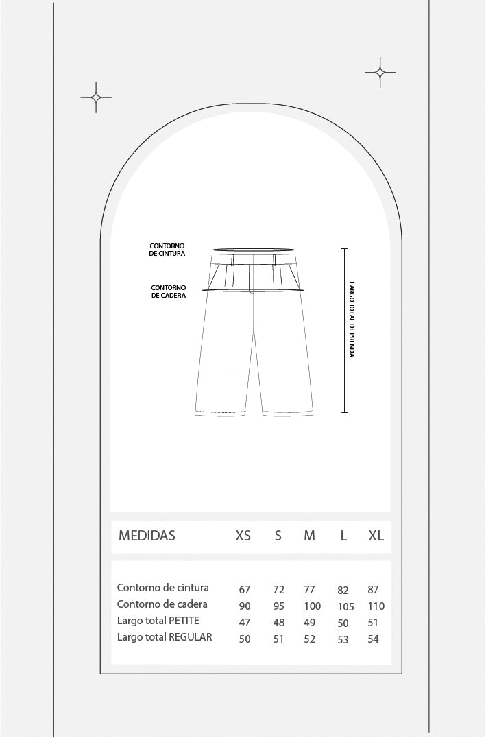 Bermuda sastre doble pinza - Negro