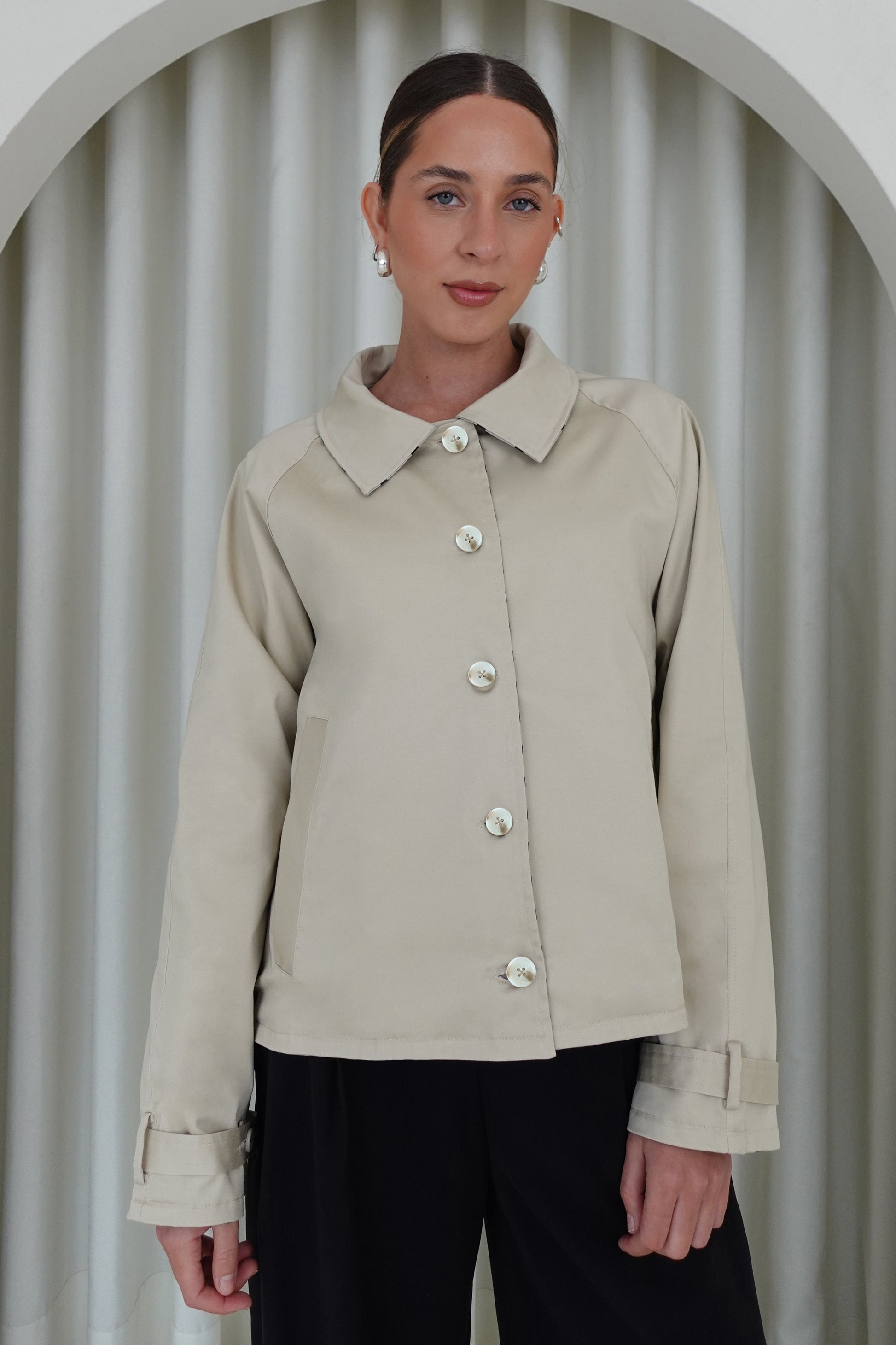 Chaqueta reversible - Beige