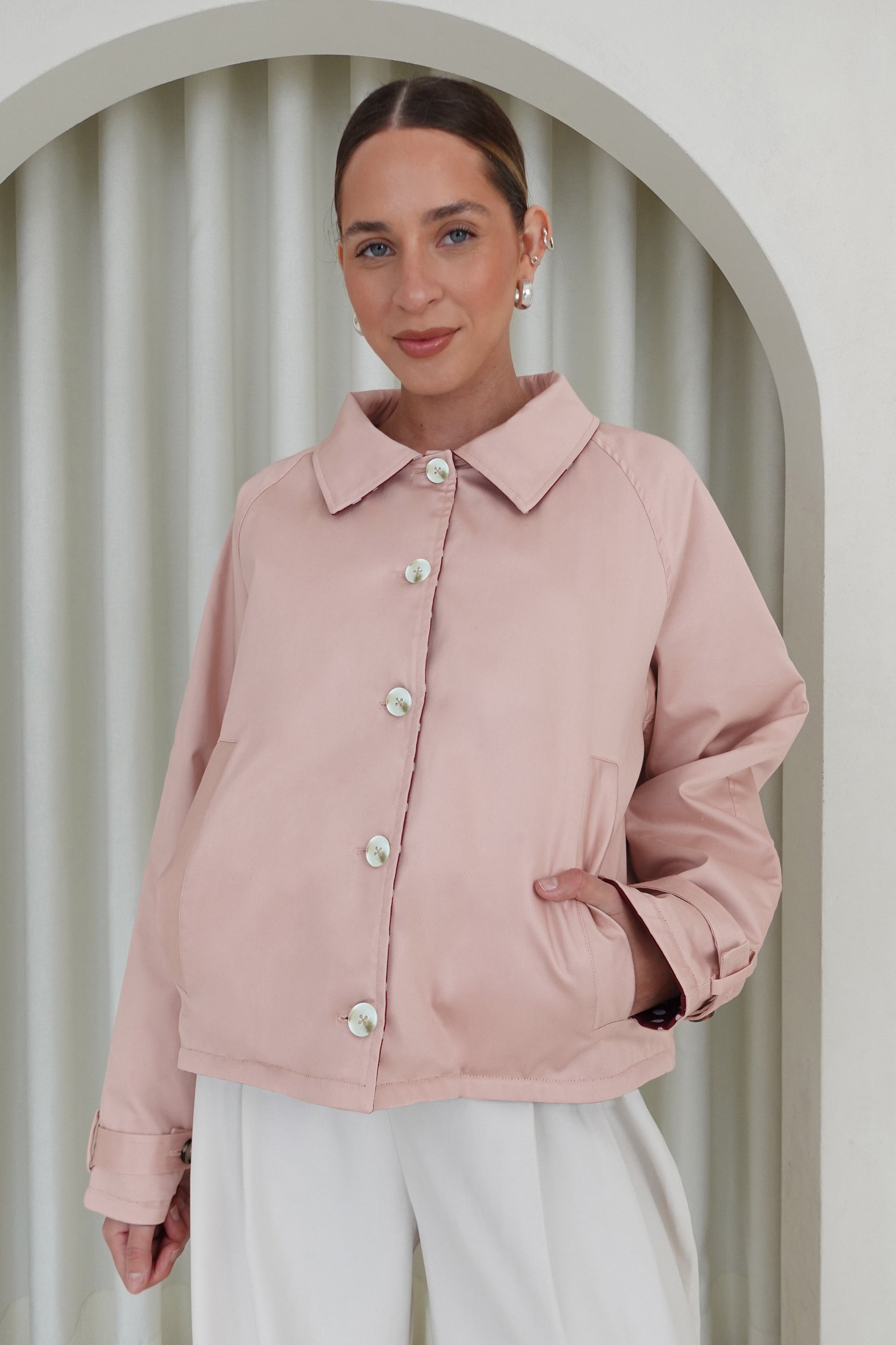 Chaqueta reversible - Rosado