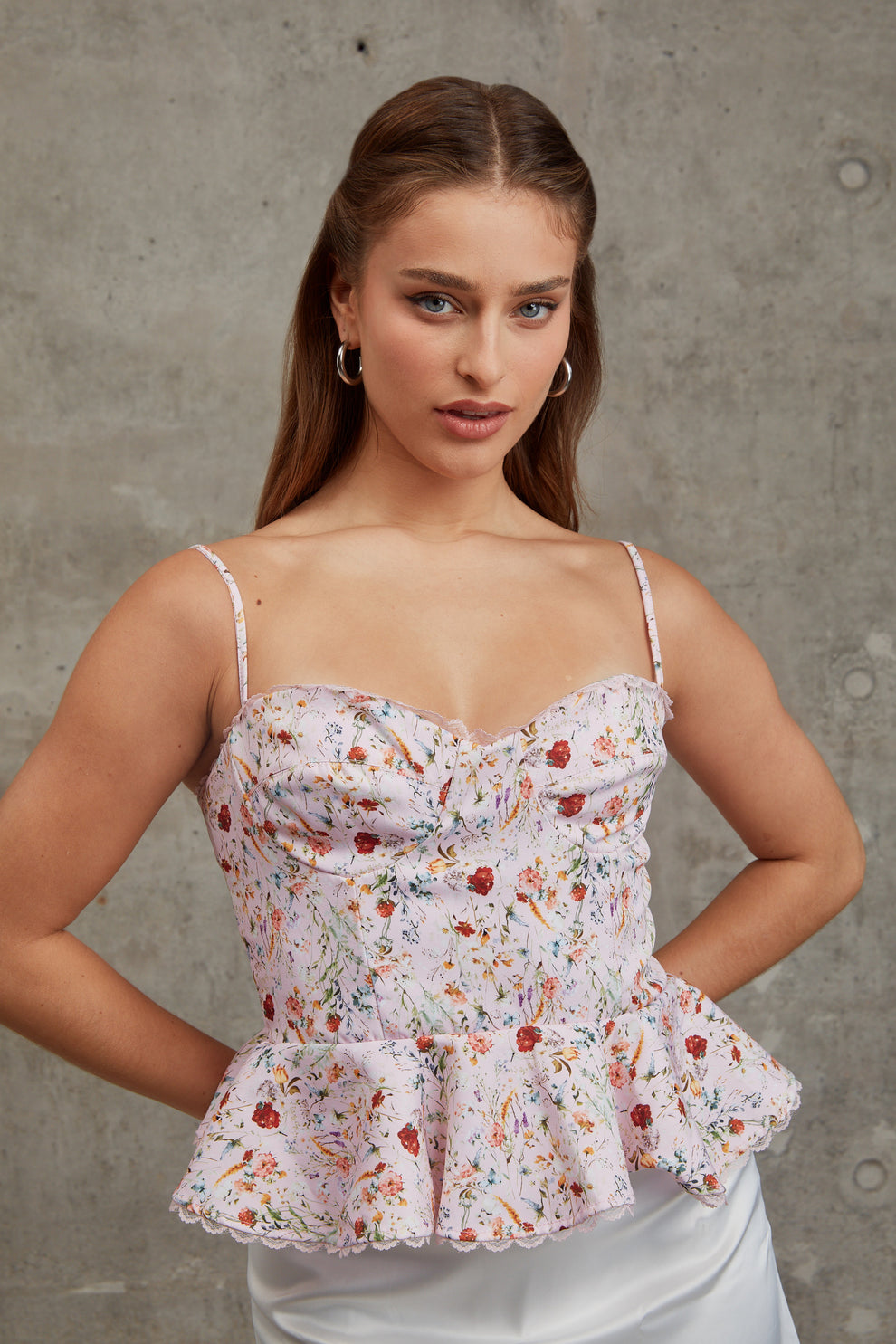 Top corset peplum - Rosado – Ciao Bella