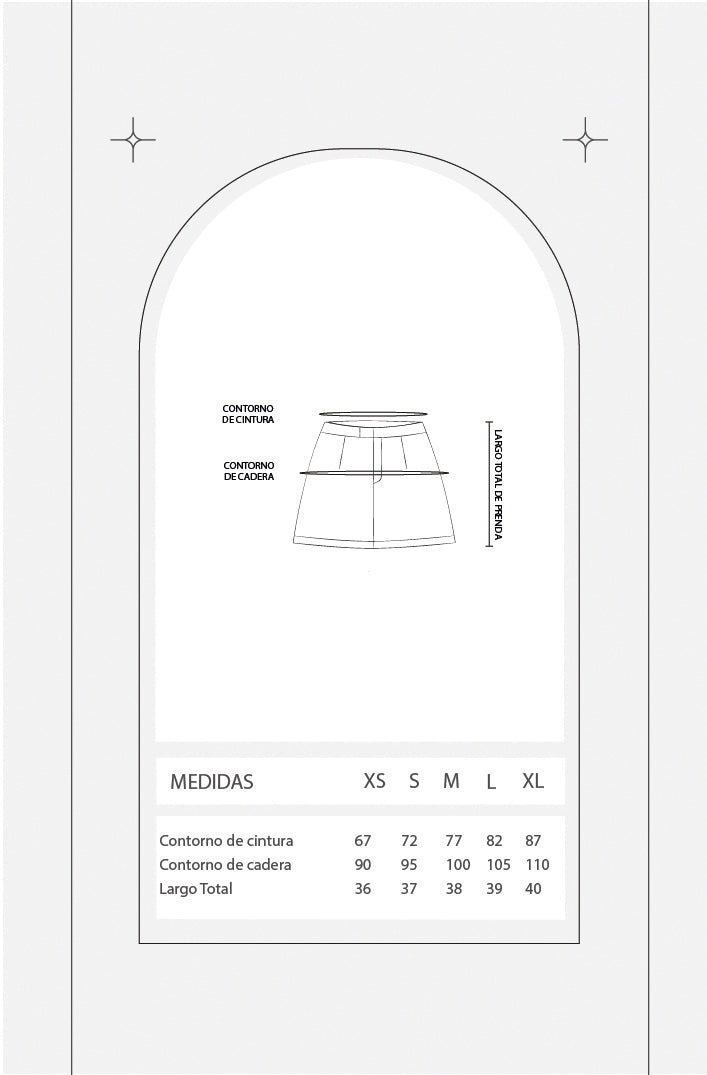 Falda short sastre - Celeste