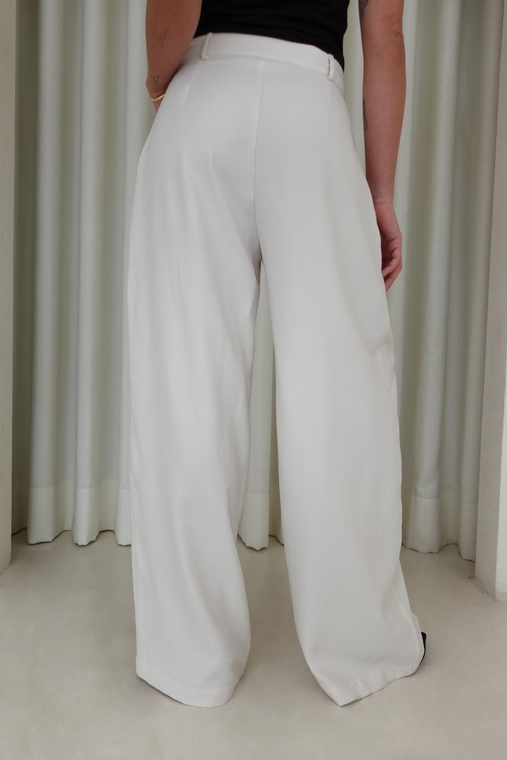 Pantalón sastre semicadera - Perla