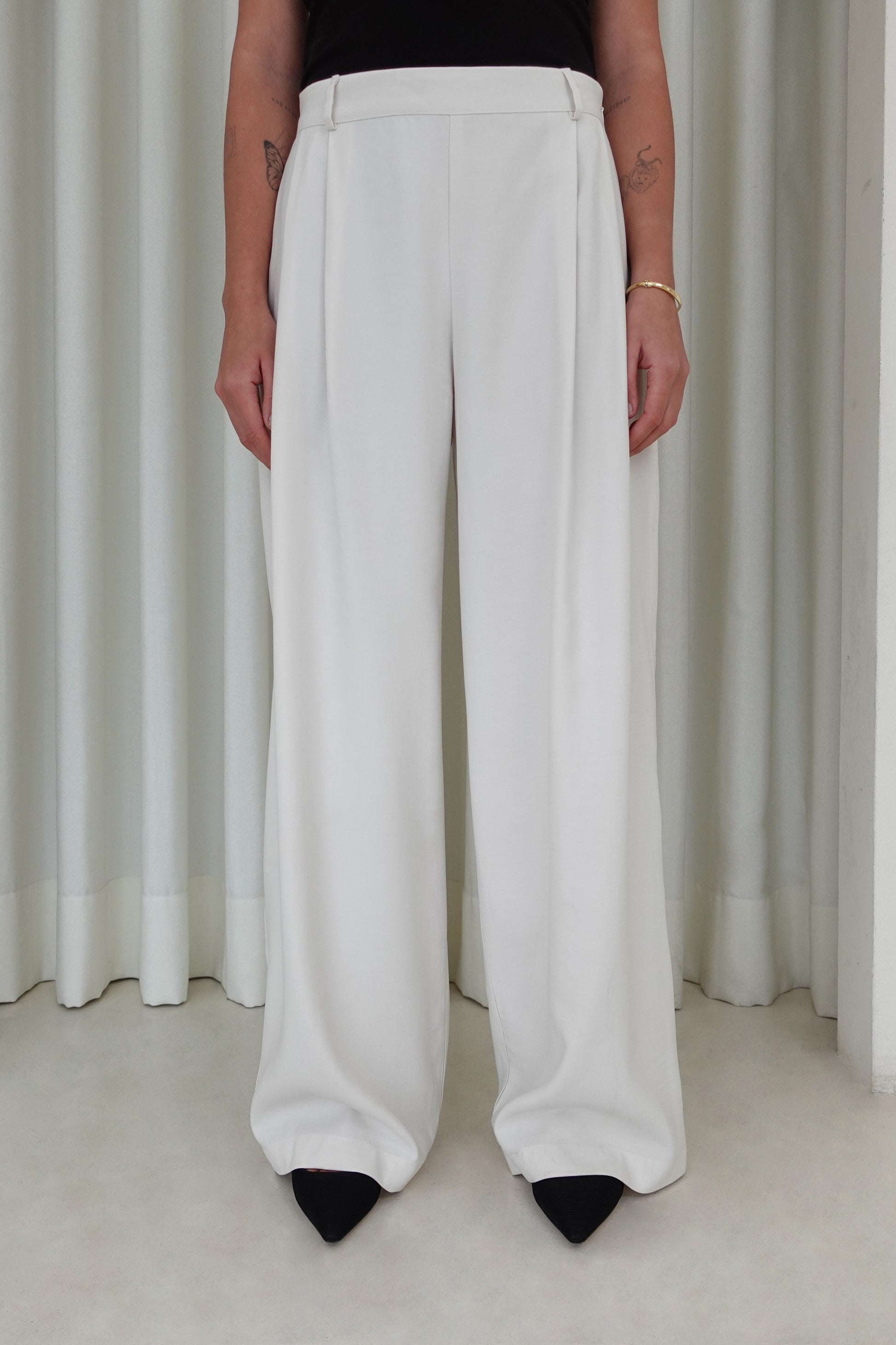 Pantalón sastre semicadera - Perla